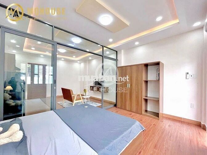 Căn hộ 1PN(50m2)  ban công full nội thất _ Cách mạng Tháng Tám Q10