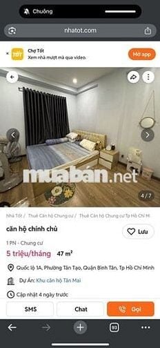 Bán Căn Hộ 48m2, 1+PN, Chung cư  Tân mai,  kế Tên lửa