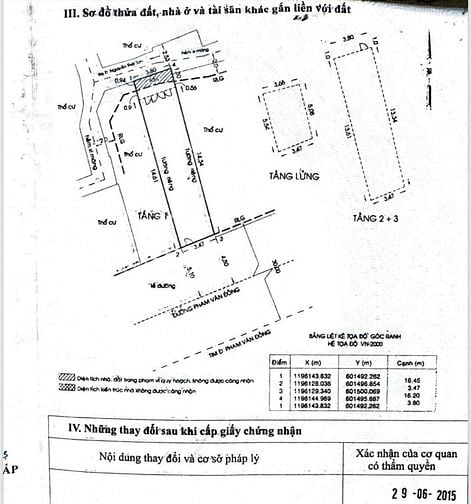 Bán nhà mới Phạm Văn Đồng, nhà có hẻm sau thông ra Nguyễn Thái Sơn