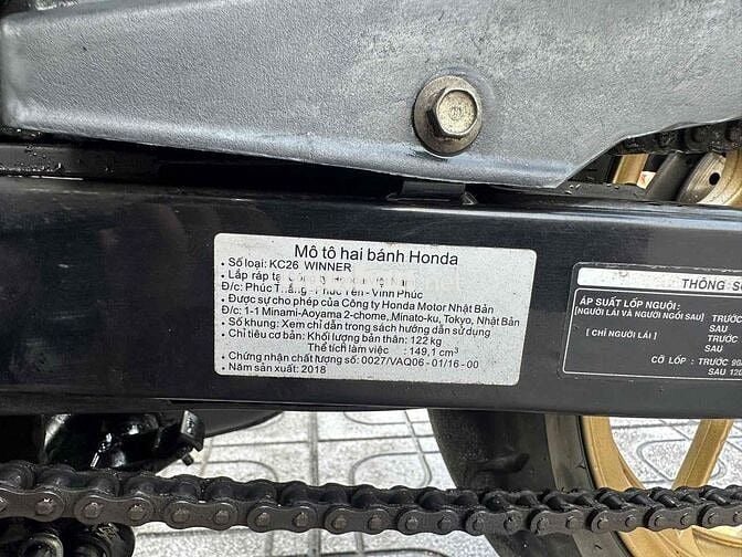 Honda Winner V1 2018 Đen