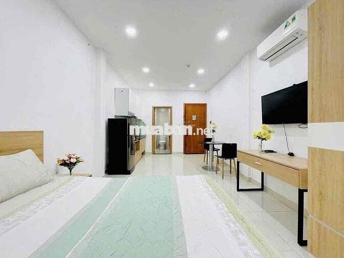 Cho Thuê Căn Hộ Dịch Vụ Ban Công Mới Full Nội Thất