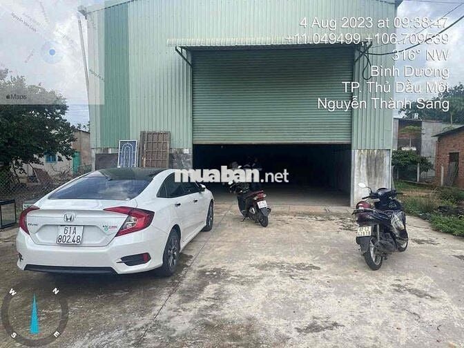 Cho thuê xưởng Tân Hiệp Tân Uyên, Bình Dương  • Diện tích: 450m2  • Đi