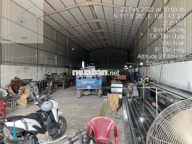 Cho thuê xưởng Tân Hiệp Tân Uyên, Bình Dương  • Diện tích: 450m2  • Đi