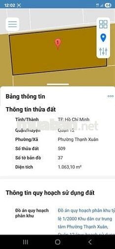 BÁN ĐẤT QUẬN 12 THẠNH XUÂN 25 - CÁCH UBND P.THỚI AN CHỈ VÀI BƯỚC
