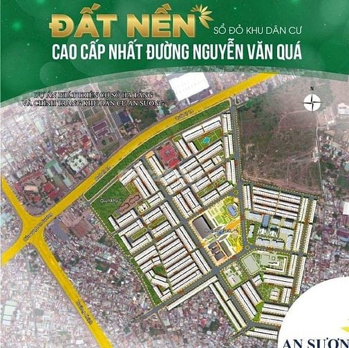 Đất KDC An Sương Quận 12, DT 100m2, Xây dựng Hầm 4 Tầng, 9 Tỷ 800