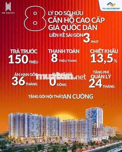 Thanh toán 150nhân nhà . tặng full nôi thất an cường