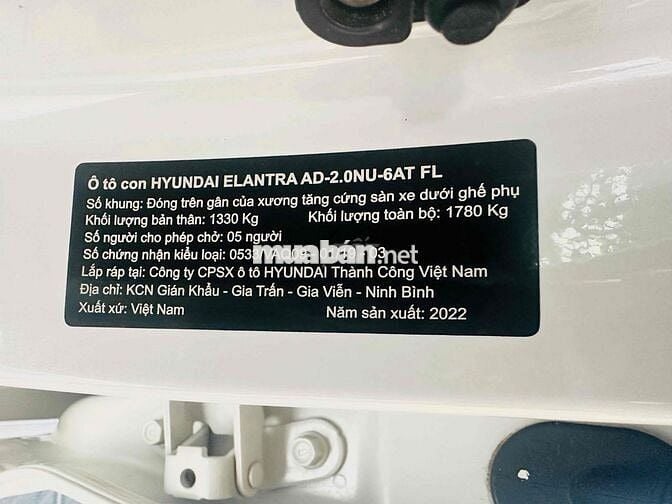 Hyundai Elantra 2022 2.0 AT Cao cấp