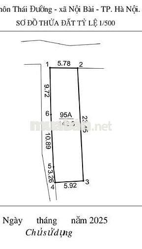 3.7 tỷ 142m 2 mặt tiền trục chính Thái Đường Nội Bài quá Đẹp