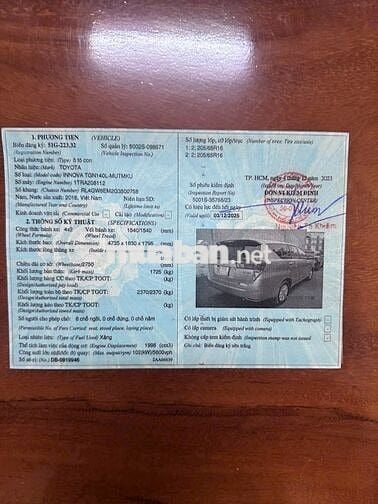 Toyota Innova 2016 2.0G Bạc 66.000 km