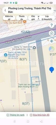 bán 59,4m2 hẻm 1516 Nguyễn Duy Trinh 3 tỷ 3