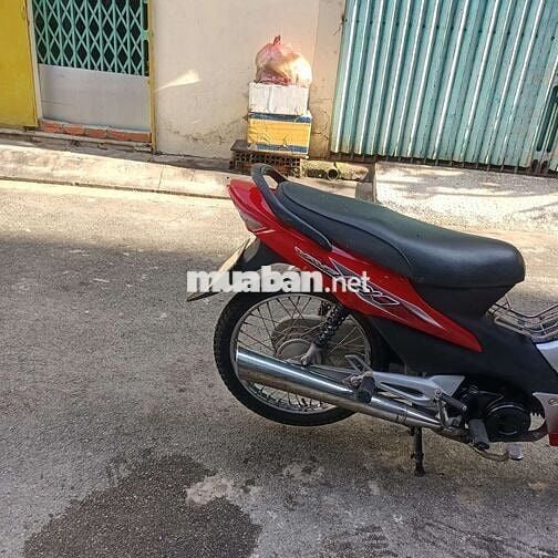 Xe wave alpha 50cc màu đỏ bánh tâm thắng đùm bstp