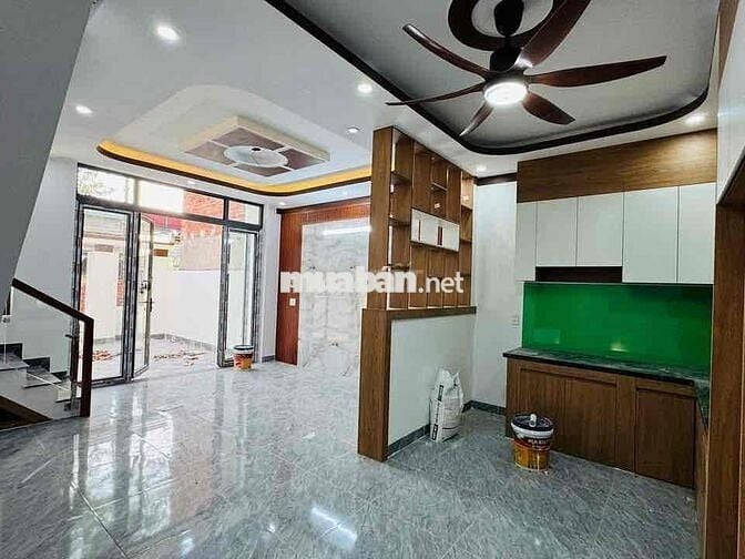 bán nhà trệt lầu sát chợ , bến cát , bình dương chỉ 1.820tr shr thổ cu