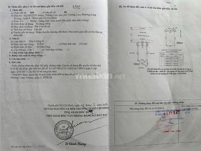 🏡 BÁN NHÀ 1 TRỆT 1 LẦU - KDC CENTANA ĐIỀN PHÚC THÀNH, QUẬN 9 