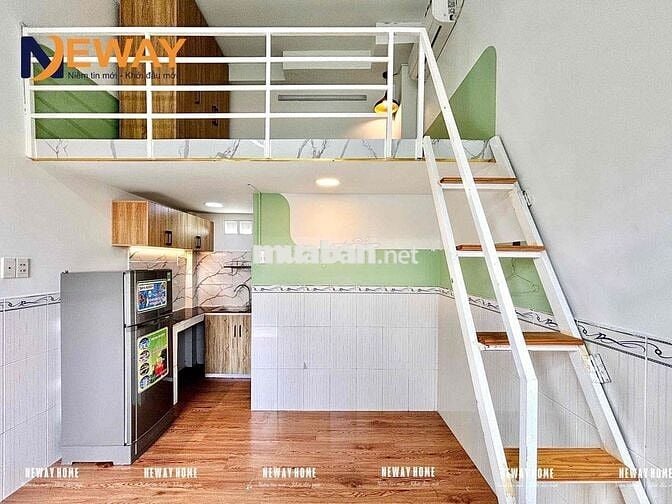 Phòng gác lửng full tiện nghi – bếp riêng, máy lạnh, vào ở ngay