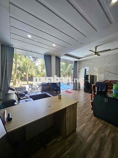 cho thuê resort full nội thất 850m2 có 2pn 2wc phước thạnh,củ chi