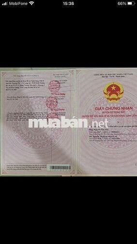 BÁN LÔ ĐẤT MẶT TIỀN QL62 ĐẸP TẠI TÂN LẬP- MỘC HÓA- LONG AN