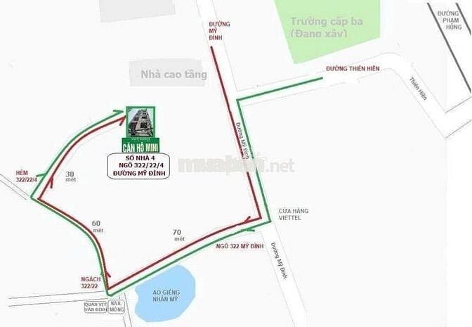 Phòng vskk có giường tủ giá 1200k tại 322 mỹ đình