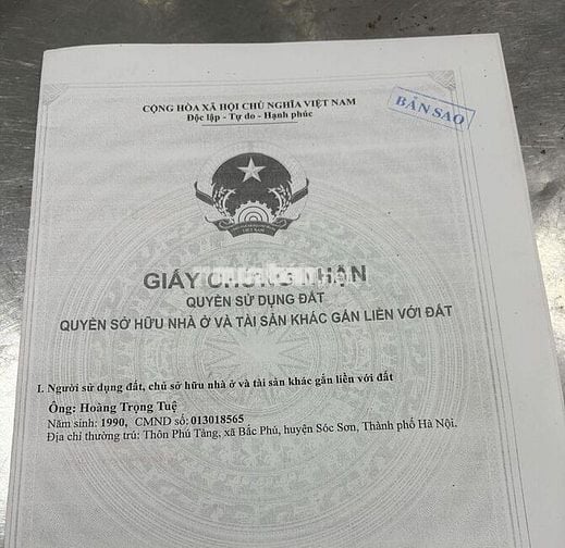 Chính chủ bán đất tặng nhà trục chính Nội Phật