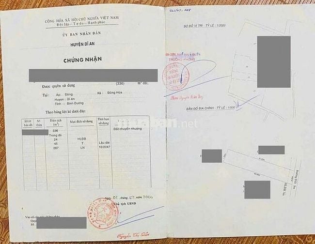 Đất Biệt Thự Vườn Gần BigC GO, Kế Ngã 3 Cây Lơn Dĩ An ( Đông Hòa HCM)