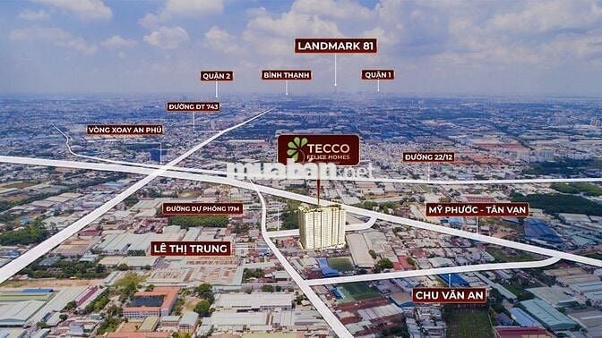 CẦN BÁN NHANH CĂN HỘ 2 PHÒNG NGỦ TẠI CĂN HỘ TECCO FELICE HOMES