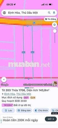 ❌ Bán Đất / Dx 078 Định Hoà gần Bv Phương Chi và 1500G