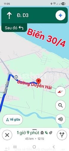 Bán 500m2, có 370m2 thổ cư, MT Duyên Hải, gần Vòng Xoay, Long Hòa CG