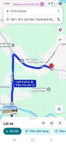 Bán 500m2, có 370m2 thổ cư, MT Duyên Hải, gần Vòng Xoay, Long Hòa CG