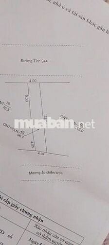 Mặt Tiền Tỉnh Lộ 944 cách phà an hòa 3km - cách chợ cái nai 700m