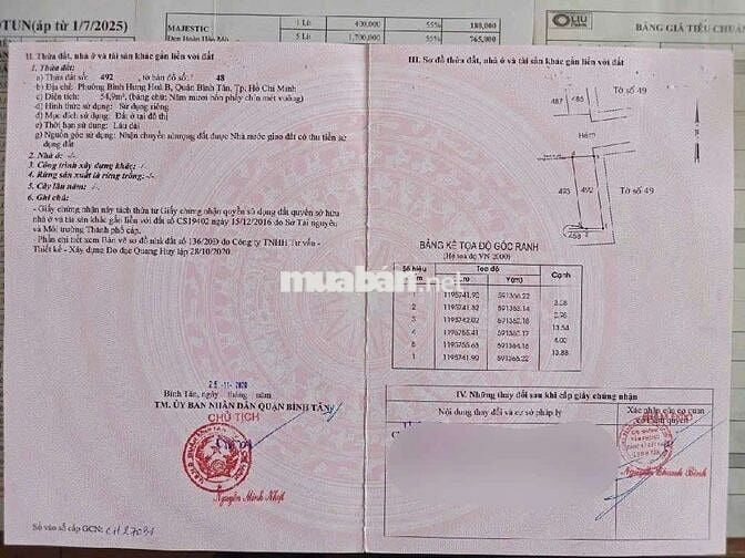 CHỈ 4.2 TỶ - SỞ HỮU NGAY LÔ ĐẤT PHÂN LÔ ĐỒNG BỘ - DT. 4 X 14 (56M2)