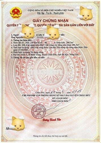 Bán gấp 5 lô liền kề, thôn 3, Bình Trung, huyện Châu Đức, BRVT