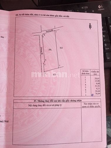 BÁN ĐẤT ĐANG CHO THUÊ - BÌNH MINH, ĐỒNG NAI