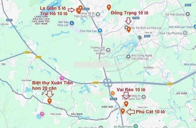 Đất Hà Nội sẵn sổ gần đại học quốc gia 2