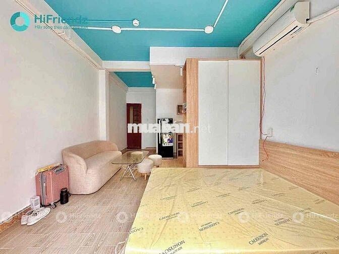 CHDV BAN CÔNG, FULL NỘI THẤT MÁY GIẶT RIÊNG GẦN CẦU CHÀ VÀ, ĐH Y DƯỢC