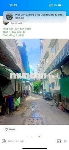 Nhà Bán đường Phạn Văn Chí Quận 6 1 trệt 1 lầu 19m2 tiện cải tạo