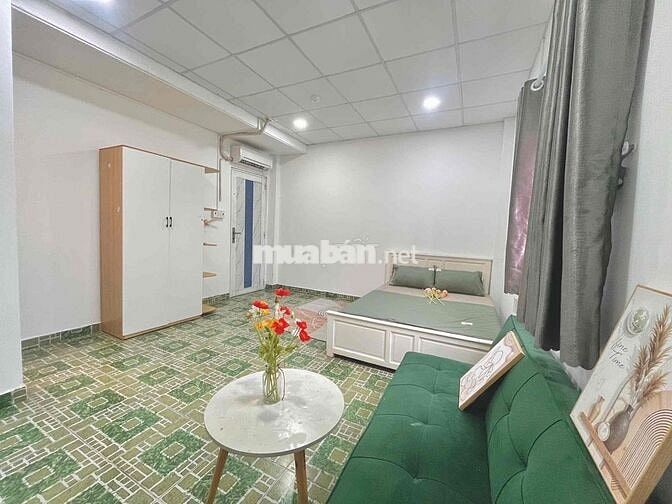 Studio siêu mới full nội thất cửa sổ lớn nằm gần vòng xoay ts cầu NVC