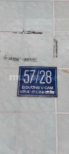 Bán nhà hẻm ba gác 57/28 Dương Văn Cam , 35m2 , hướng Đông, nở hậu