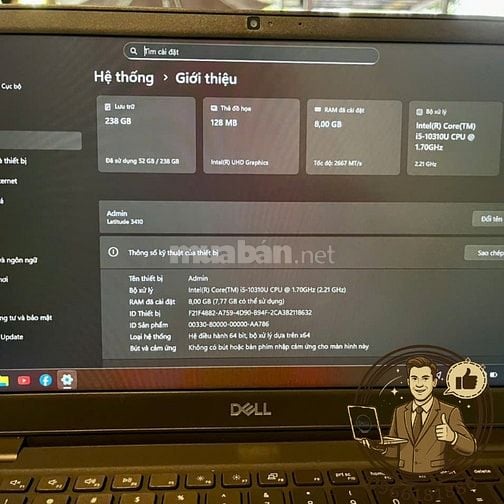 Dell Latitude 3410 i5-10310U/8G/ssd 256g/14" FHD