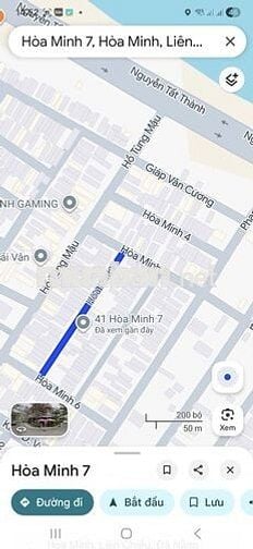 BÁN ĐẤT TẶNG NHÀ MẶT TIỀN HÒA MINH 7 –VỊ TRÍ CỰC ĐẸP