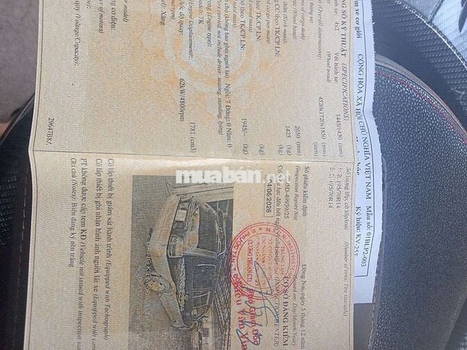 Cần bán xe ZACE 7 chỗ Bản đủ 2003 chính chủ,đk mới