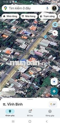 Bán đất đẹp kèm nhà Ql50, thị trấn vĩnh bình