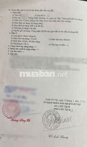 Bán nhà lô góc 2 mặt hẻm cực đẹp không lộgiới 4.2x15 hẻm xe hơi p16 gv