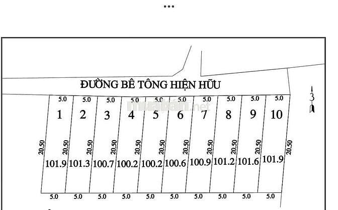 Đất nền 102m2 Bình Lộc, Đồng Nai nai full thổ cư gần chợ gần trường