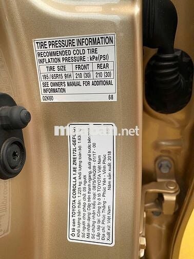 Bán xe Toyota Corolla Altis rất ít chạy 20000km