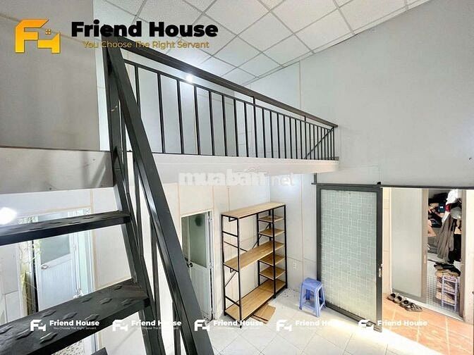 Phòng trệt nhiều cửa sổ trời, gác cao siêu thoáng