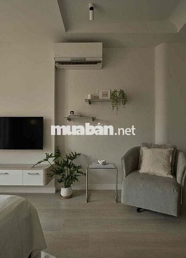 Cho Thuê Căn Hộ 1PN Quận 1 Có Ban Công– Tone Xám Sang Trọng View Rộng