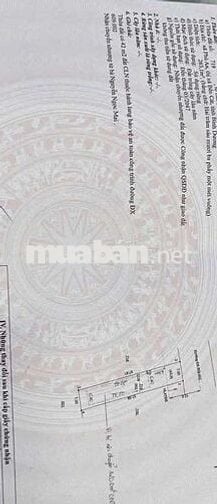 cần bán gấp đất tặng nhà Phú An Bến Cát Bình Dương mặt tiền đường DX