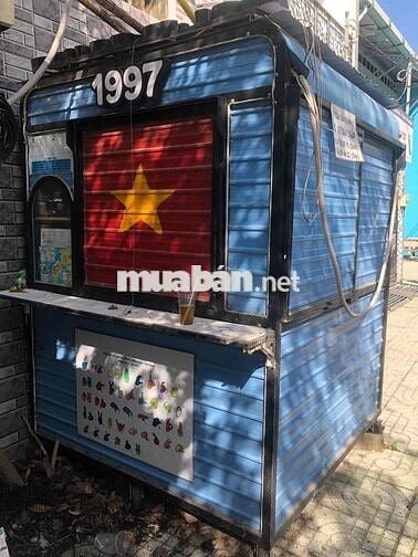 Nhà bán cà phê di động, đầy đủ đồ dùng, sẵn máy pha cà phê