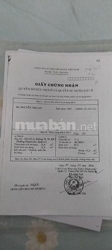 Nhà 55/10/3A Đường TL50, phường Th Lộc , SHR, DTSD 91,3m2, DTĐ 61,3m2