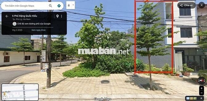 ĐẤT SỔ CHÍNH CHỦ 85,8m2 Đường Đặng Quốc Kiều, Tp Phủ Lý, Hà Nam