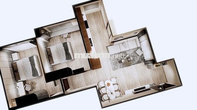 Cho thuê căn hộ cao cấp CT9 Vĩnh Điềm Trung